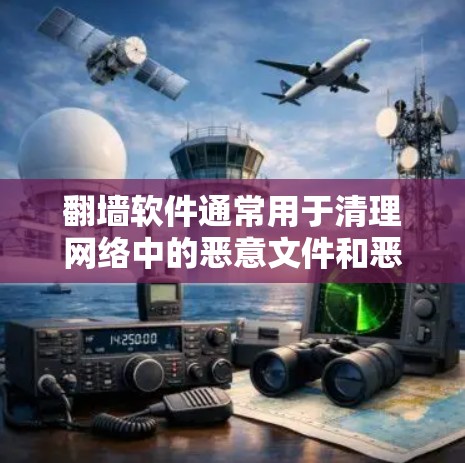 翻墙软件通常用于清理网络中的恶意文件和恶意流量，帮助用户恢复网络访问。如果您对翻墙软件的具体使用或功能感兴趣，可以参考以下步骤