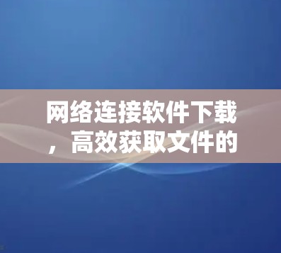 网络连接软件下载，高效获取文件的实用指南
