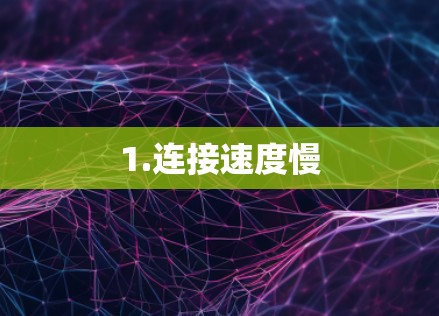 1.连接速度慢